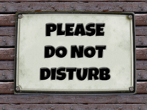 do not disturb sign on irs currently not collectible page